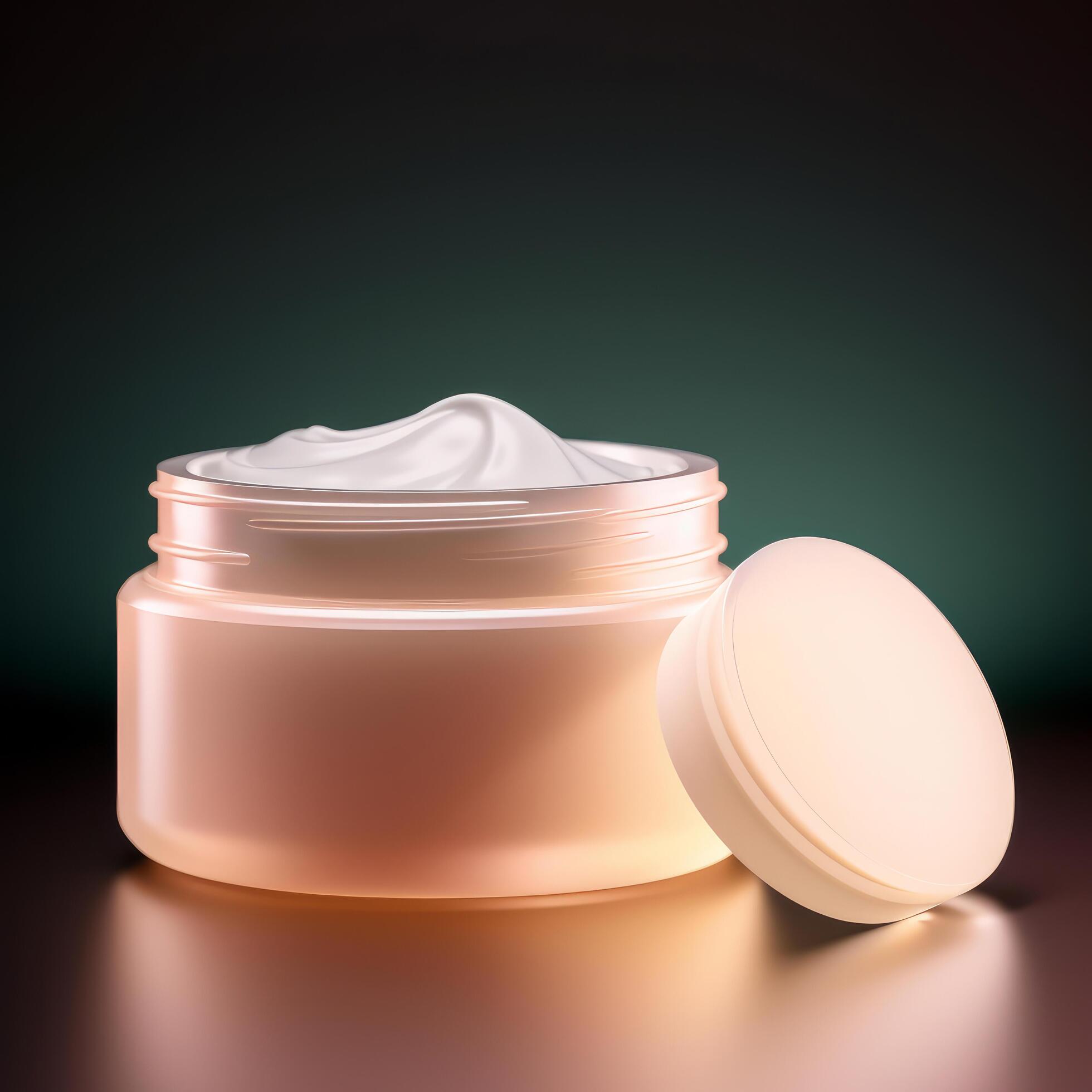 cosmetic skincare cream bottle illustration ai generative free photo